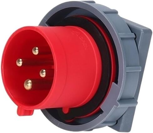 IP67 Reverse Plug 16A32A3 3-pin 4-Wire 63A125A Industrial Waterproof Explosion-Proof Aviation Socket Connector(4-core63AMingsuit) in Kuwait
