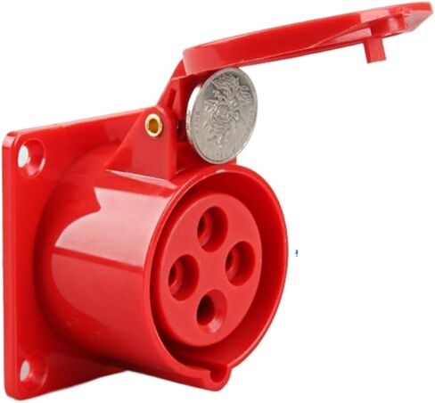 Industrial Aviation Plug and Socket Connector 3-pin 4-pin 5-Hole 16/32A Waterproof But Not Explosion-Proof(5-core16Asurface-mountedsocket) in Saudi Arabia