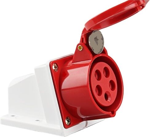 Industrial Aviation Plug and Socket Connector 3-pin 4-pin 5-Hole 16/32A Waterproof But Not Explosion-Proof(5-core16Asurface-mountedsocket) in Saudi Arabia