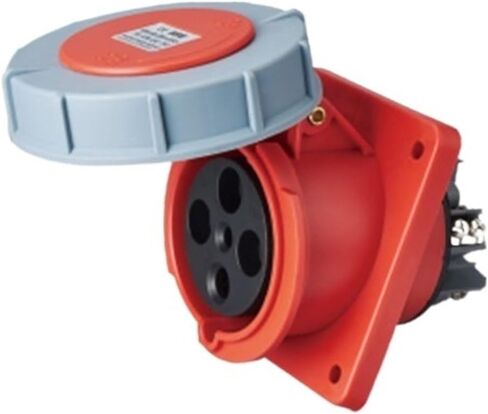 Concealed Angled Socket IP67 Waterproof Aviation Plug High Current Industrial 63A125A Docking 3-pin 4-Wire(3-core125Aconcealedinclinedseat) in Saudi Arabia