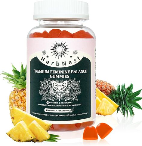 Feminine Balance Gummies - 0 Sugar Vaginal Probiotics for Women - Supports pH Balance & Odor Control - 60 Gummies (30 Days) in Saudi Arabia
