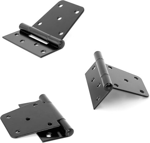 4.5Inch Black Metal Outdoor Large Hinges Heavy Duty Iron Wooden Doors 2Pcs in Saudi Arabia