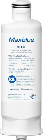 Maxblue DA97-17376B Refrigerator Water Filter, Compatible with HAF-QIN/EXP, DA97-17376B, DA97-08006C, HAF-QIN, RF23M8070SR, RF28R7201SR, RF28R7351SG in Saudi Arabia