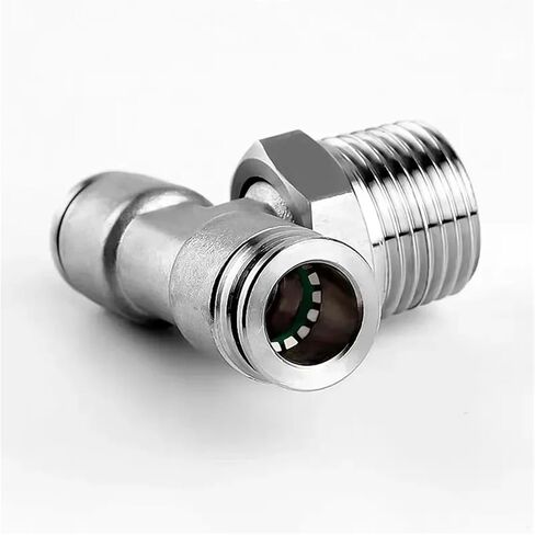 304 Stainless Pneumatic Fittings Release Coupling PD Hose 6/8/10mm Thread 1/8 1/4 3/8 1/2 Connector 1Pcs(6-02) in Saudi Arabia