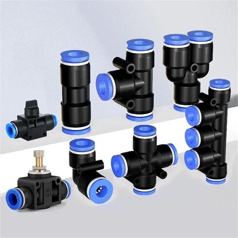 Pneumatic Fittings Pipe Connectors PU PY PK PE PV SA Release Connector Tube 12mm 14mm Hose Couping 1Pcs(PY,12mm) in Saudi Arabia