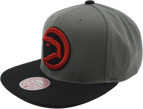 قبعة Mitchell & Ness Atlanta Hawks Storm Front HWC Snapback - رمادي in Kuwait