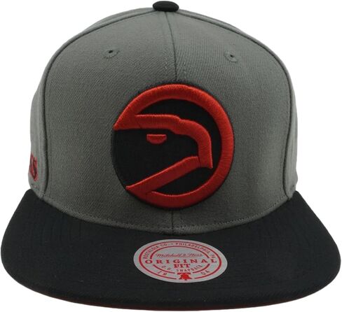 قبعة Mitchell & Ness Atlanta Hawks Storm Front HWC Snapback - رمادي in Kuwait