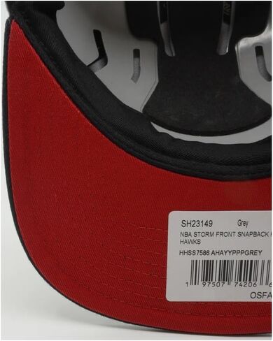 قبعة Mitchell & Ness Atlanta Hawks Storm Front HWC Snapback - رمادي in Kuwait