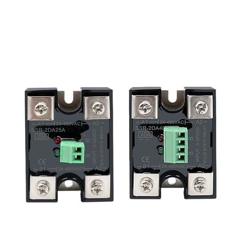 1pcs Solid State Relay 10A 25A 40A DC to AC Single Phase Dual Control Output Or 24-480VAC(Dural Control,80A) in Saudi Arabia