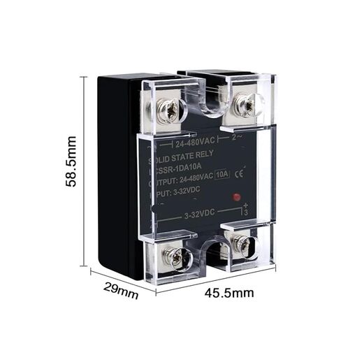 1pcs Solid State Relay 10A 25A 40A 60A 80A 100A 120A 200A 240A Single Phase Control DC to AC to to 3-32VDC(OneColor) in Saudi Arabia