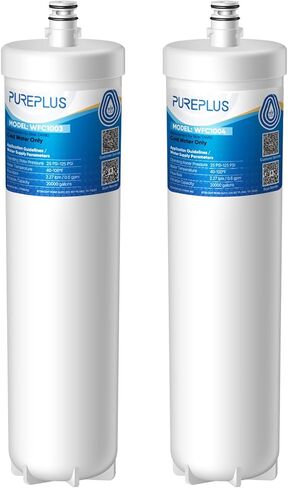 فلتر مياه تحت الحوض PUREPLUS DW80/90، بديل لـ Aqua-Pure AP-DW80/90، AP-DWS1000، Kohler K-201-NA، Kohler K-202-NA (عبوة من قطعتين)، WF60-80/90، WD-W60-80/90. رقم الموديل: PP-WFC1003/1004 in Kuwait