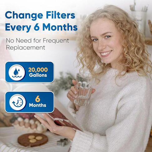 فلتر مياه تحت الحوض PUREPLUS DW80/90، بديل لـ Aqua-Pure AP-DW80/90، AP-DWS1000، Kohler K-201-NA، Kohler K-202-NA (عبوة من قطعتين)، WF60-80/90، WD-W60-80/90. رقم الموديل: PP-WFC1003/1004 in Kuwait