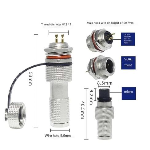 1 قطعة GX12 IP67 لوحة موصل 3 دبوس in Kuwait