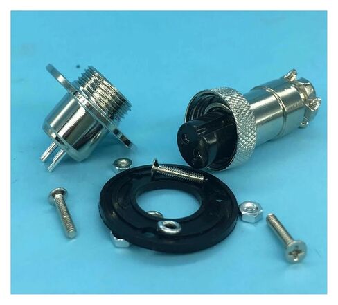1PCS GX12 2-pin Circular Connector 3 Holes 12mm in Saudi Arabia