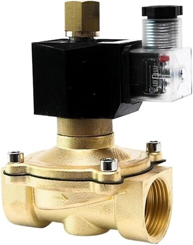 1/4 1/2 3/4 1 2 بوصة عادة مفتوحة النحاس صمام المياه الكهربائية 220VAC 24VDC 12VDC 24VAC 110VAC الملف اللولبي 1 قطعة (2 "، 120VAC) in Kuwait