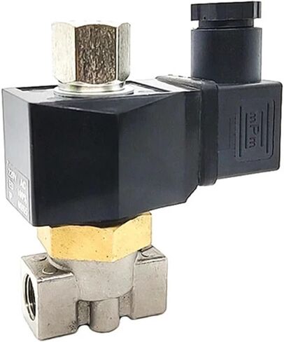 1/8 1/4 Inch Stainless Steel Solenoid Valve Normally Open Solenoids Valves 110V 220V 12V 24V 1Pcs(1/8",G_240VAC_NORMALLY CLOSED) in Saudi Arabia