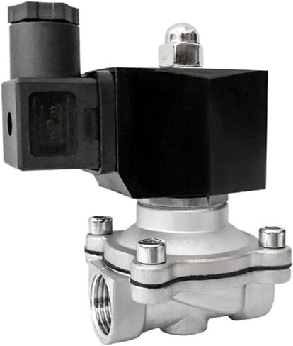 1/2 Electric Solenoid Valve 12V 220V 24V Low Pressure 304 Stainless Steel 1Pcs(NPT_120VAC) in Saudi Arabia