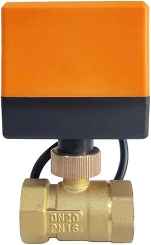 Electric Ball Valve Two-Way Female Thread Brass Motorized For Cut Off Or Connect The Medium In The Pipeline 1Pcs(1",24VDC) in Saudi Arabia