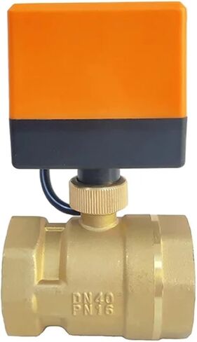 Electric Ball Valve Two-Way Female Thread Brass Motorized For Cut Off Or Connect The Medium In The Pipeline 1Pcs(1",24VDC) in Saudi Arabia