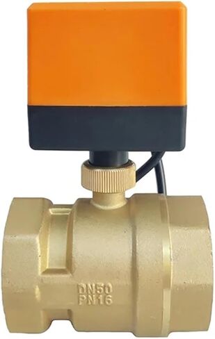 Electric Ball Valve Two-Way Female Thread Brass Motorized For Cut Off Or Connect The Medium In The Pipeline 1Pcs(1",24VDC) in Saudi Arabia