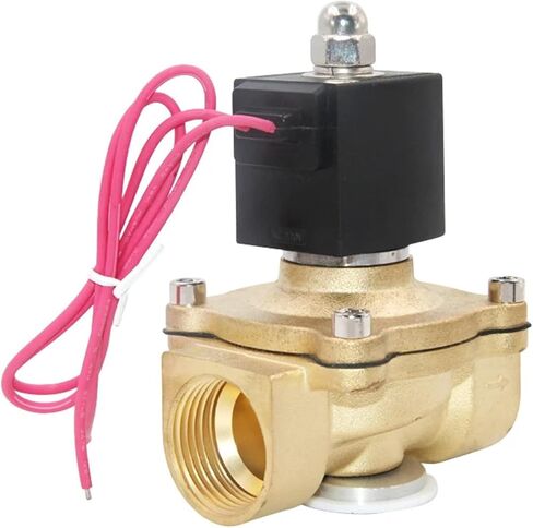 DN25 Brass Solenoid Valve Normally Closed Solenoids Valves 24V 12V 220V 110V 1Pcs(G_230VAC_VITON-SEAL) in Saudi Arabia