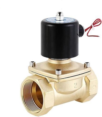Normally Closed Electric Solenoid Valve Brass 1/2 3/4 1 2 Inch DN15 DN20 DN25 Coil All Copper Water Switching 12V 24V 220V 1Pcs(NBR-SEAL_240VAC) in Saudi Arabia