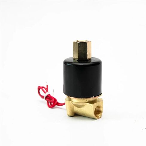 1/4 Inch Gas Solenoid Valve Brass Normally Open Solenoids Valves 24V 12V 220V 110V 1Pcs(NPT_120VAC_EPDM-SEAL) in Saudi Arabia