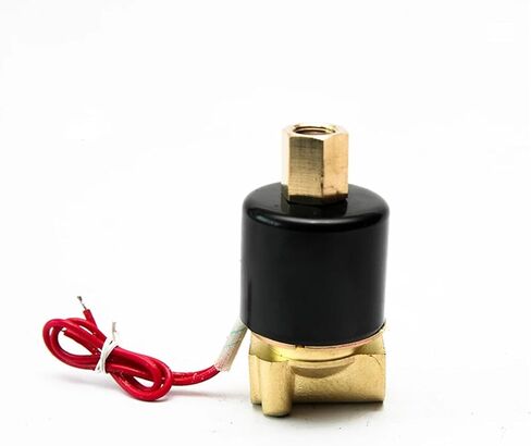 1/4 Inch Gas Solenoid Valve Brass Normally Open Solenoids Valves 24V 12V 220V 110V 1Pcs(NPT_120VAC_EPDM-SEAL) in Saudi Arabia