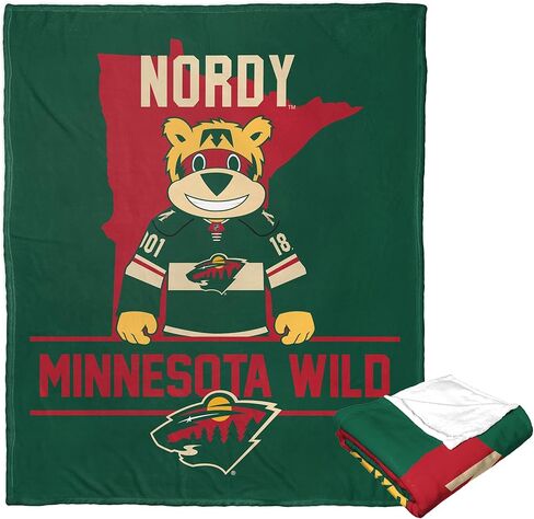 بطانية Northwest NHL Minnesota Wild Silk Touch، مقاس 50 بوصة × 60 بوصة، تميمة الحب in Saudi Arabia