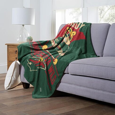 بطانية Northwest NHL Minnesota Wild Silk Touch، مقاس 50 بوصة × 60 بوصة، تميمة الحب in Saudi Arabia