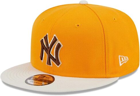 قبعة New Era NY New York Yankees 9FIFTY Gold Tiramisu Color Pack Snapback، قبعة قابلة للتعديل in Saudi Arabia