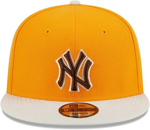 قبعة New Era NY New York Yankees 9FIFTY Gold Tiramisu Color Pack Snapback، قبعة قابلة للتعديل in Saudi Arabia