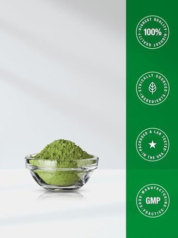 Horbäach Organic Greens Powder | 5.29 oz Supplement | with 20+ Superfoods, 18 Digestive Enzymes, and Prebiotics | Relieves Occasional Gas, Discomfort & Bloating | Vegan, and Non-GMO in Saudi Arabia