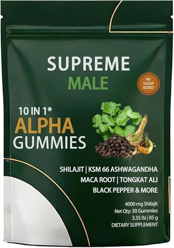 Alpha Gummies, Sugar-Free, Vegan 30 Gummies in Saudi Arabia