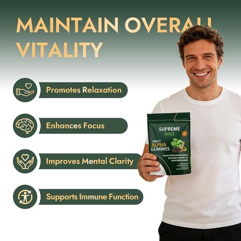 Alpha Gummies, Sugar-Free, Vegan 30 Gummies in Saudi Arabia