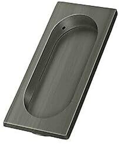 Replacement for Deltana FP4134U15A Flush Pull; Large; 4‘ x 1-5/8‘ x 3/8‘; Antique Nickel Finish in Saudi Arabia