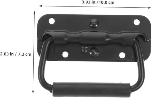 2pcs Heavy Duty Folding Pull Handle Stainless Steel for Toolboxes Industrial Equipment Comfortable Grip Space-Saving Design Construction in Saudi Arabia