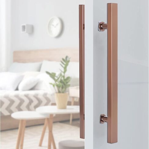 Black Sliding Barn Door Handles Flush Hardware Set for Interior/Exterior Doors 120cm/47.4inch Length Home/Commercial Gate Pulls in Saudi Arabia