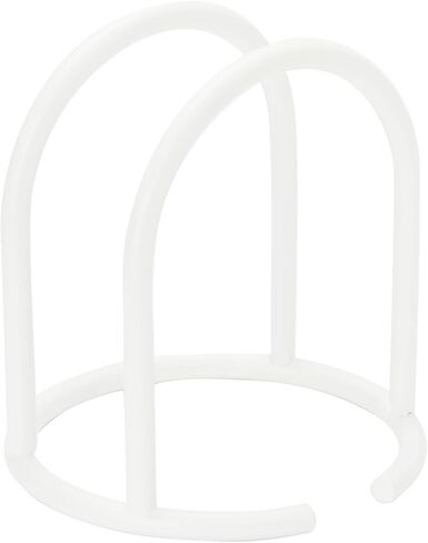 Spectrum Euro Modern Napkin Holder Organizer for Dining Room Table and Kitchen Counters, Minimalist Upright Easy Access Sturdy Base Napkin Dispenser for Paper Napkins Stand, Matte White in Saudi Arabia