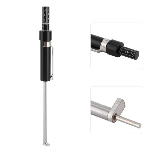 Brake Pad Thickness Gauge, Brake Pad Measure Tool with Scale Brake Pad Gauge Brake Pad Tester for Internal External Brake Pads Measuring 6mm/0.24 Inch in Saudi Arabia