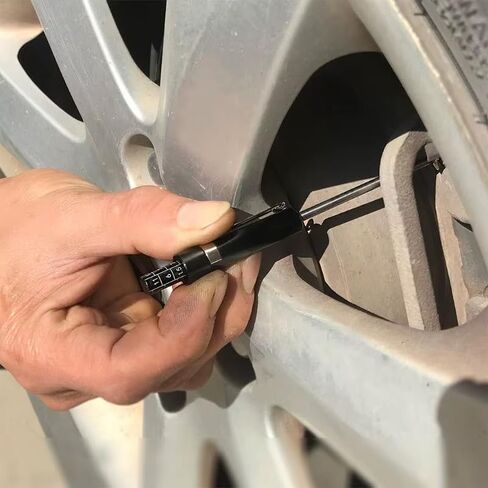 Brake Pad Thickness Gauge, Brake Pad Measure Tool with Scale Brake Pad Gauge Brake Pad Tester for Internal External Brake Pads Measuring 6mm/0.24 Inch in Saudi Arabia