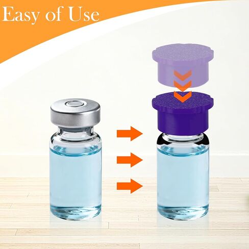 12 Pack 2ml/3ml Vial Caps - Reusable Vial Protective Flip Off Caps (6 Colors), Leakproof Dustproof Easy-Clean Lids for 3ml Glass Vials in Saudi Arabia