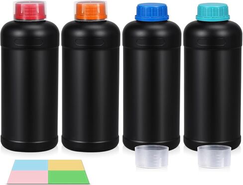 8OZ Plastic Bottles with Caps,Empty Bottles with Lids, Small Travel Pill Bottles with Measuring Cup Lids, Leak Proof Liquid Containers for Medicine, Sample and Storage in Saudi Arabia