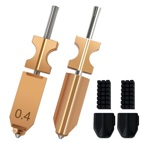 مجموعة Hotend 2PK المُحدثة من tzdaDeve 0.25 مم 0.4 مم لـ Flashforge AD5X، فوهة قابلة للفصل سريعة، أنبوب حلق سريع الفك مع غطاء سيليكون 2PK وفرشاة فوهة 2PK، طابعة ثلاثية الأبعاد in Saudi Arabia