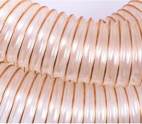 PU Polyurethane Pipe Transparent Ducting Wind Hose Length 1M Inner Diameter 155MM Air Duct for Suction or Delivery of Crushed Materials,Wall Thickness 2mm in Saudi Arabia