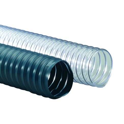 Rubber-Cal 01-W102-14 PVC Flexduct Light Duty Duct Hose, 14" ID x 12.5', Clear in Saudi Arabia