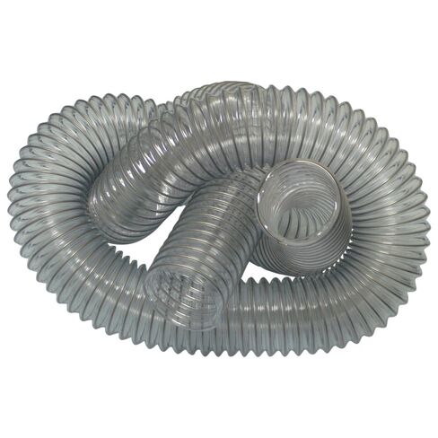 Rubber-Cal 01-W102-14 PVC Flexduct Light Duty Duct Hose, 14" ID x 12.5', Clear in Saudi Arabia