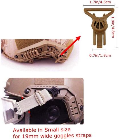 OSdream Helmet Accessories Goggles Swivel Clips Rail Connecting Pieces (Black) in Saudi Arabia