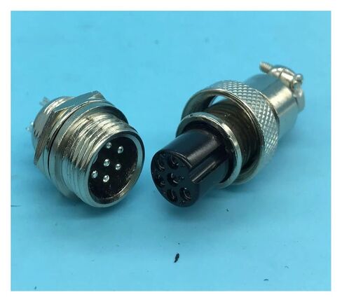 1PCS 6 pin Male Female Connector 16mm GX12-6 in Saudi Arabia