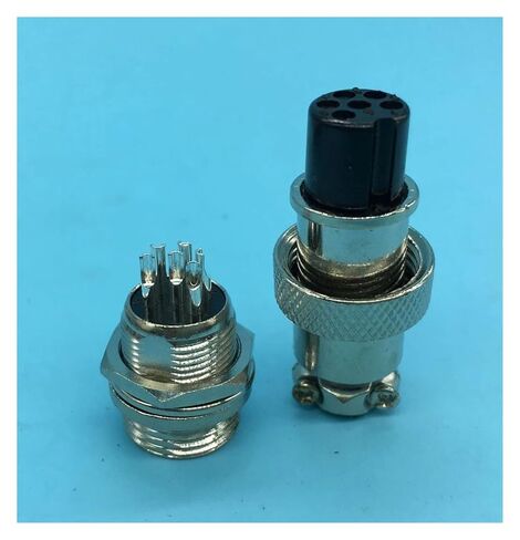 1PCS 6 pin Male Female Connector 16mm GX12-6 in Saudi Arabia